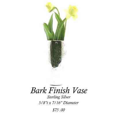 Bark Finish Vase