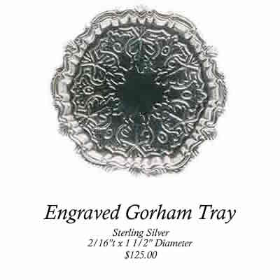 Engrave Gorham Tray