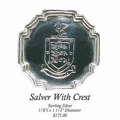 Salver with Crest